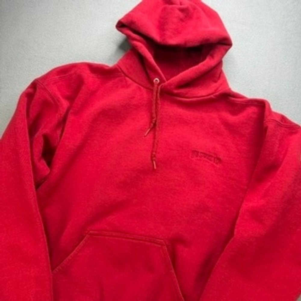 Vintage Levi Strauss & Co Hoodie Mens Large Red Cotton Blend Pullover USA Made